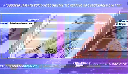 Iva Zanicchi difende Fausto Leali: «Mussolini, benché dittatore, ha fatto tante cose prima delle leggi razziali» article-post