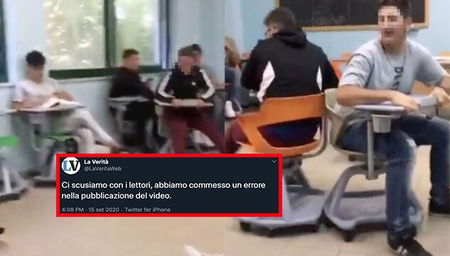 La Verità si scusa per aver pubblicato il video dell’autoscontro con i banchi a rotelle article-post