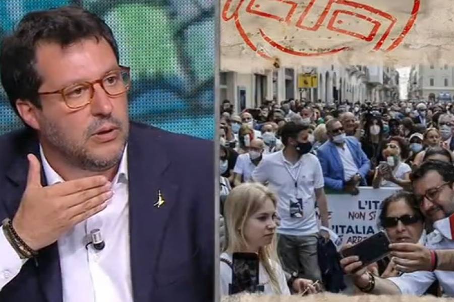 No, non è come dice Salvini: la Lega non è il primo partito con il Pd staccato article-post