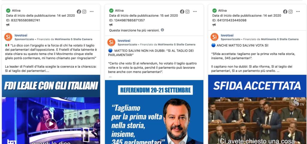 M5S sponsorizzazioni