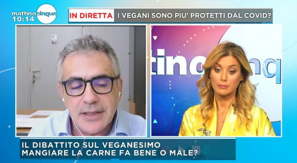 Daniela Martani discute con Pregliasco: «I vegani non prendono il Covid»