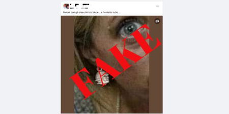 L’assurda bufala di Giorgia Meloni che indossa gli orecchini con il volto di Mussolini article-post