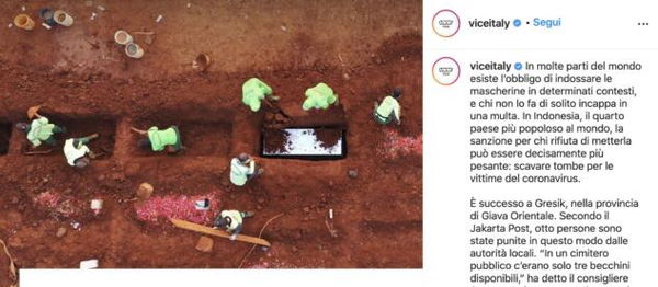 La storia degli otto No-Mask indonesiani puniti facendogli scavare le tombe per le vittime Covid