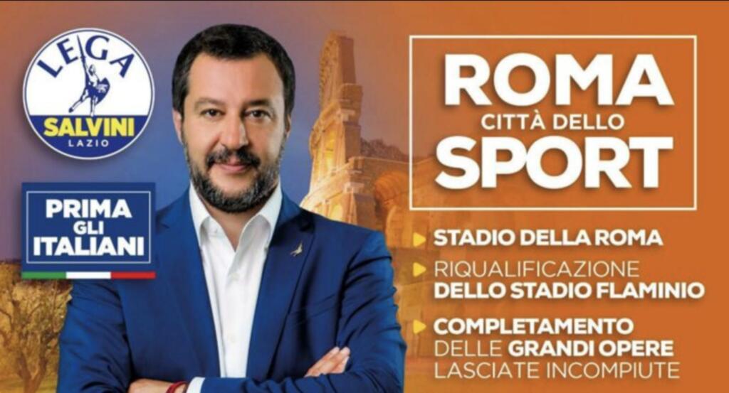 Salvini Stadio della Roma