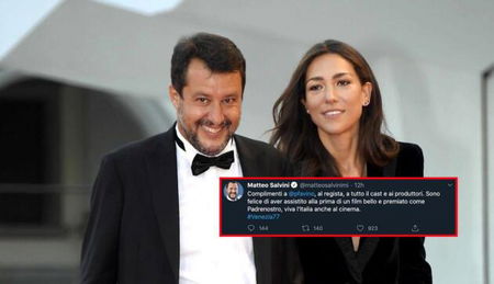 Dopo le polemiche dei giorni scorsi, Salvini fa i complimenti a Favino per la Coppa Volpi article-post
