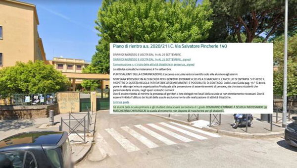 La scuola di Roma che non fornisce le mascherine ai suoi studenti