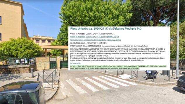 La scuola di Roma che non fornisce le mascherine ai suoi studenti article-post