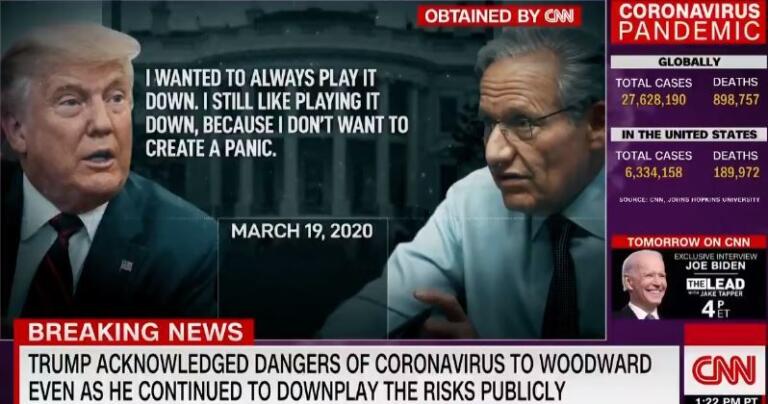 Trump shock: “Conoscevo la gravità del Covid ma ho minimizzato”