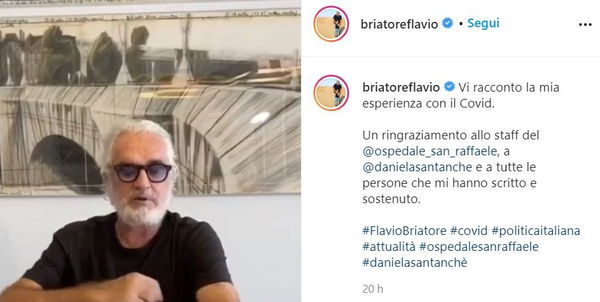 Briatore parla dopo il Covid: «Non per minimizzare, ma l’anno scorso ho avuto una polmonite peggiore»