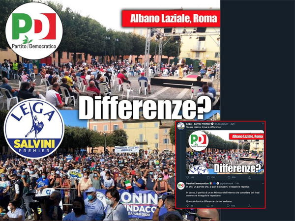 Come il Pd risponde alla Lega che si bulla della folla accalcata ai suoi comizi