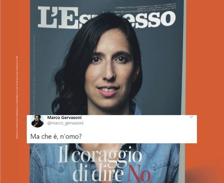 Il commento di Gervasoni sulla copertina con Elly Schlein: «Ma è un uomo?»