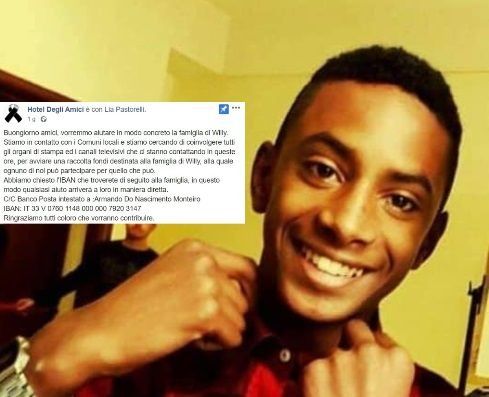 La raccolta fondi per aiutare la famiglia di Willy