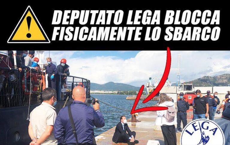 Come il deputato leghista Zoffili voleva impedire lo sbarco della Alan Kurdi sedendosi sul molo di Olbia