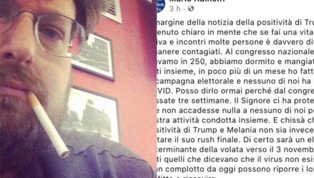 Adinolfi su Trump positivo