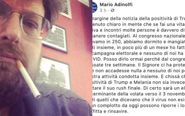 Adinolfi su Trump positivo: «Noi protetti dal Signore» article-post