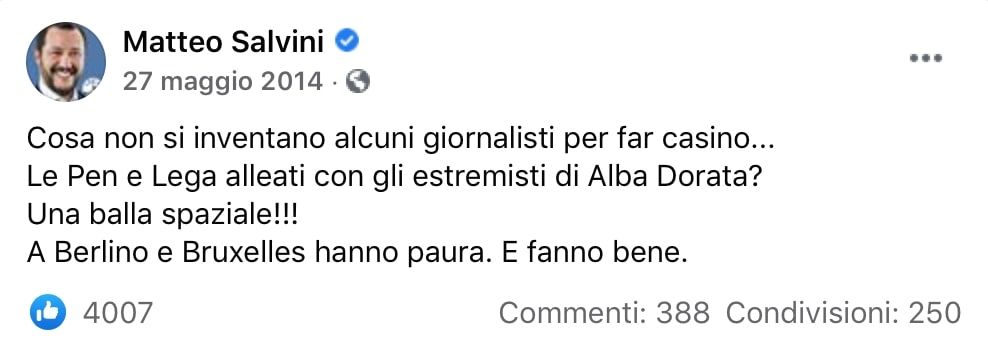 Alba Dorata e destra