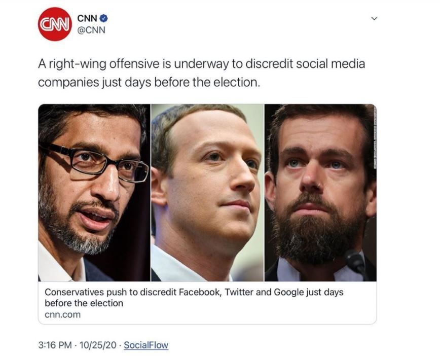 Giganti di internet grigliati al Senato Usa, i repubblicani contro Twitter, Facebook e Google article-post