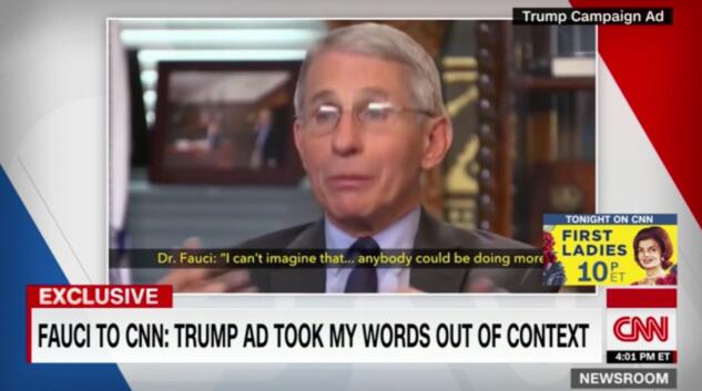 Trump fa campagna elettorale decontestualizzando le frasi di Fauci article-post