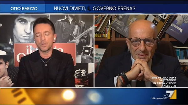 Scontro sul dpcm del governo a Otto e Mezzo: “È illiberale”