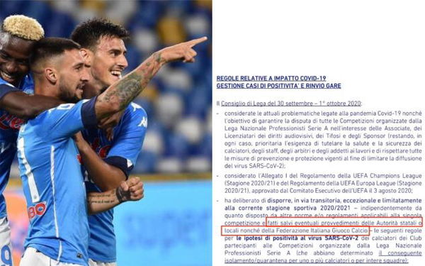 Cosa dice la circolare del 2 ottobre della Lega di A sul rinvio delle partite per Covid