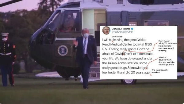Lo scienziato che corregge il tweet di Trump sulle sue dimissioni dall’ospedale