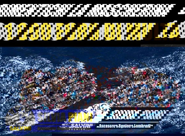 Silvia Piani della Lega in Lombardia, il post che paragona mascherine e migranti