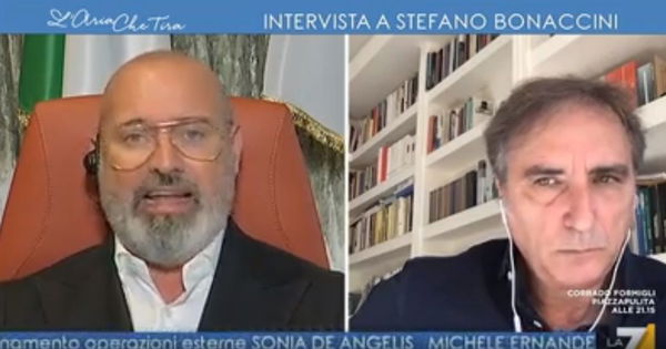 Bonaccini si scalda a L’Aria che tira e sul lockdown: deve essere «parziale, molto parziale»