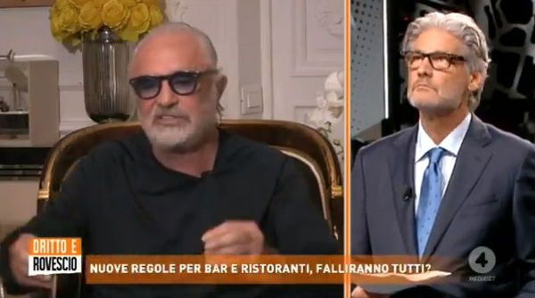 Briatore replica a Galli che «non si muore solo di virus ma anche di fame»