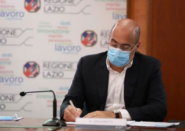 Zingaretti firma l’ordinanza per il Lazio: coprifuoco dalle 24 alle 5 a partire da venerdì 23 ottobre