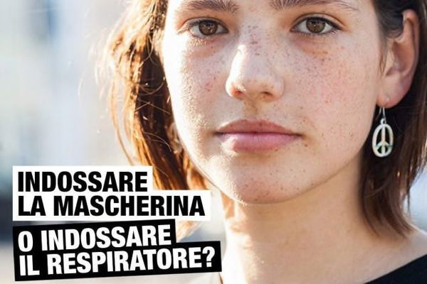 La campagna Covid dilemma della regione Lombardia: «Indossare la mascherina o il respiratore?»