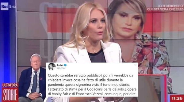 Eleonora Daniele critica Chiara Ferragni perché «non parla abbastanza del Covid» e Fedez risponde