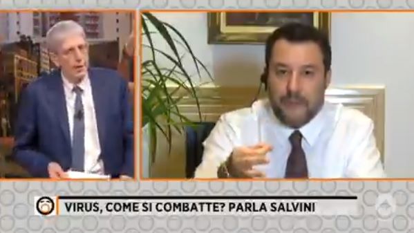 Salvini a Fuori dal Coro: «Se fai 200 mila tamponi al giorno a caso non fai un buon servizio»