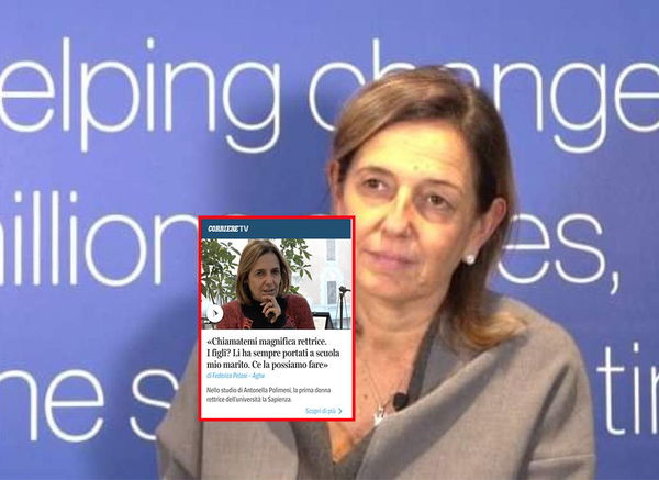 Il Corriere riesce a titolare su «chi accompagna i figli a scuola» della rettrice