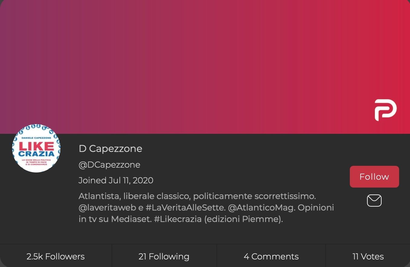 Capezzone su Parler