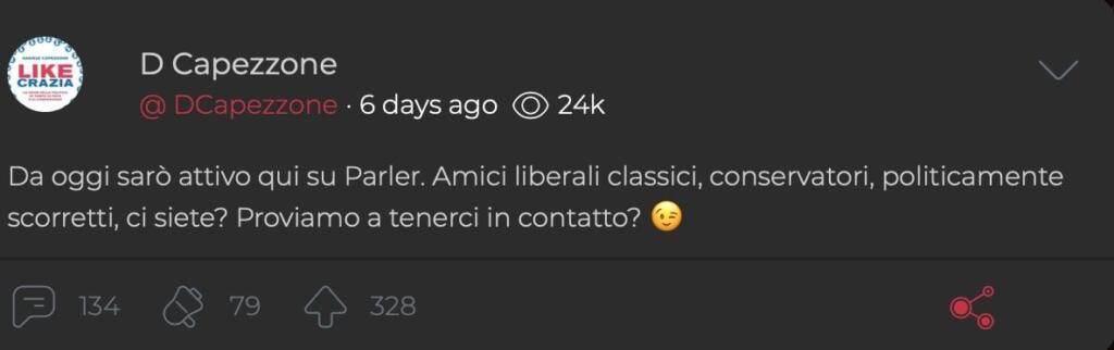 Capezzone su Parler