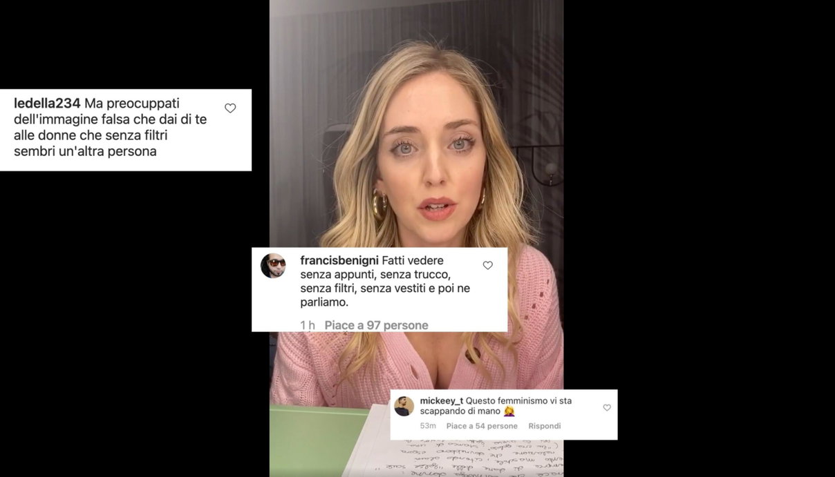 Gli stolti che non capiscono il discorso di Chiara Ferragni sul victim blaming article-post