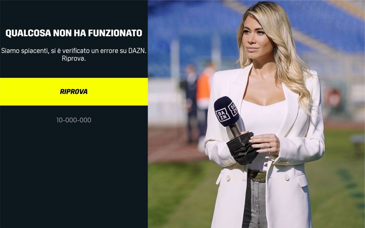 Si scrive Dazn, si legge «errore 10-000-000» article-post
