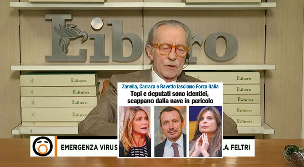 Feltri e chi ‘lascia’ Silvio che diventa «topo» e «cacasotto»