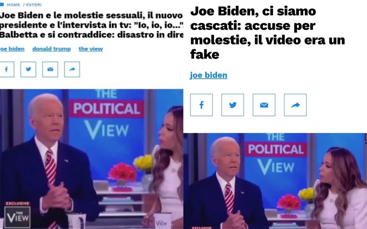 Libero pubblica un video fake contro Joe Biden, poi chiede scusa article-post