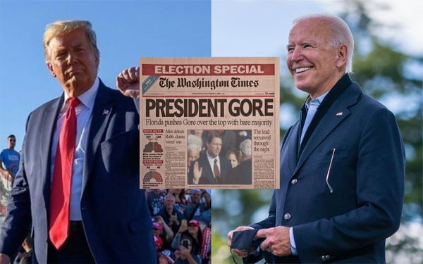 Quelli che condividono la prima pagina del Washington Times dell’8 novembre 2000