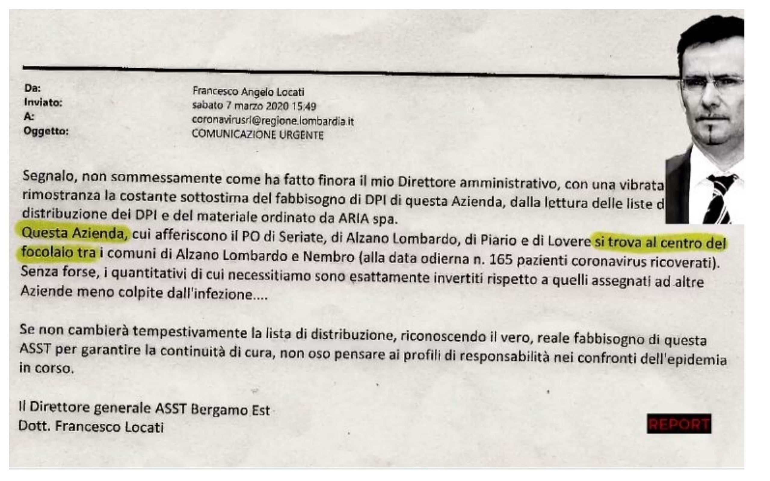 Report sul Covid in Lombardia