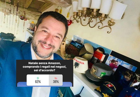 La crociata di Salvini su Instagram contro Amazon article-post