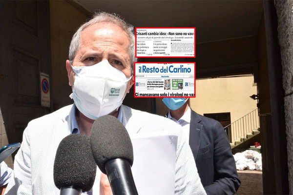 Prime pagine che sbagliano: Crisanti non è un no-vax