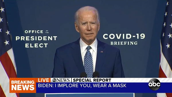 L’appello di Joe Biden agli Usa: «Indossate la mascherina, non ha colore politico»
