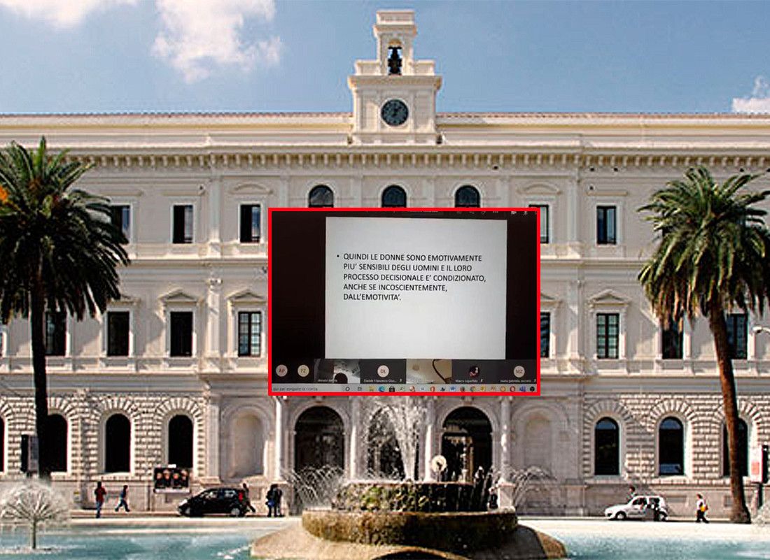 La lezione online in cui il professore dice che «non ci possono essere giudici donne» article-post