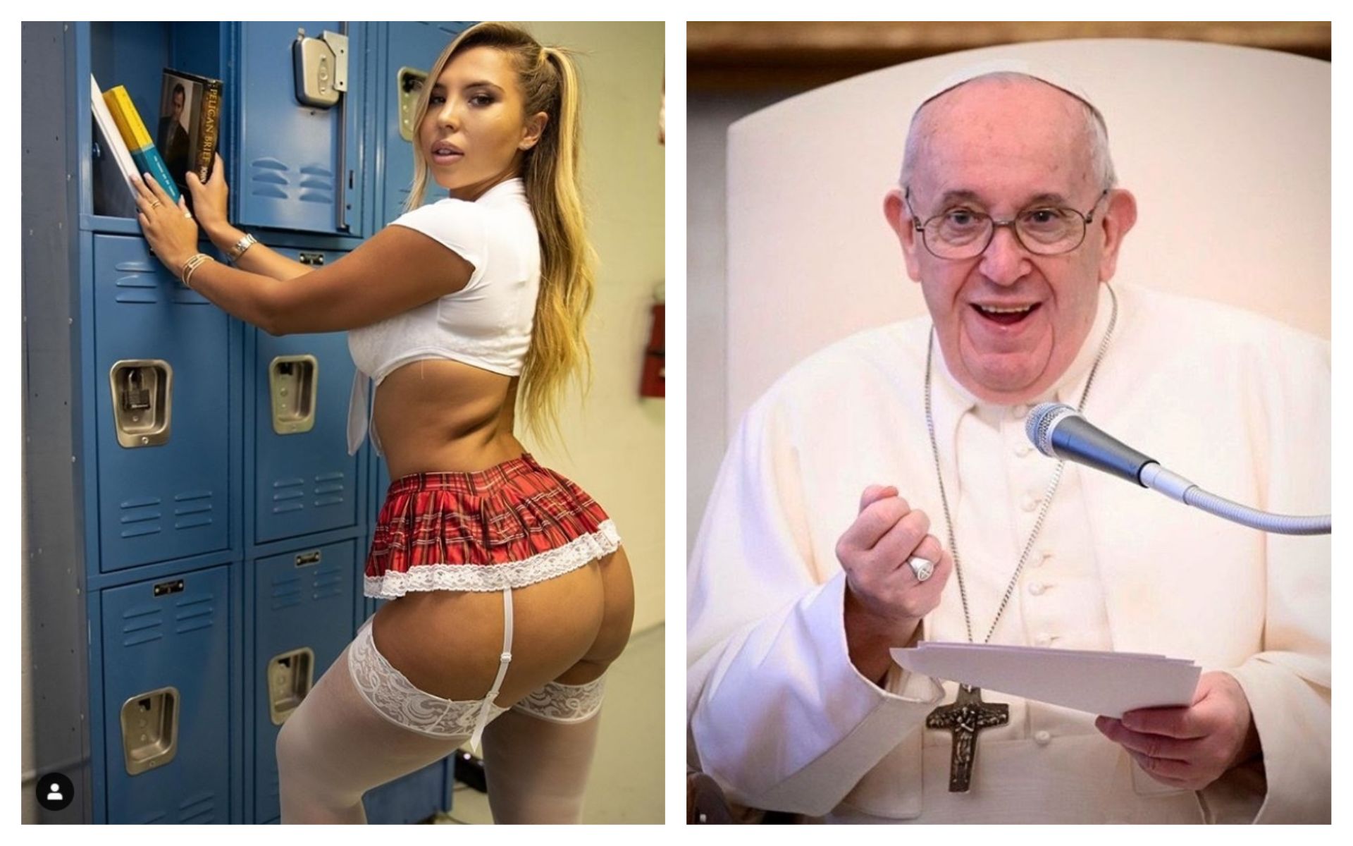 Papa Instagram mi piace modella