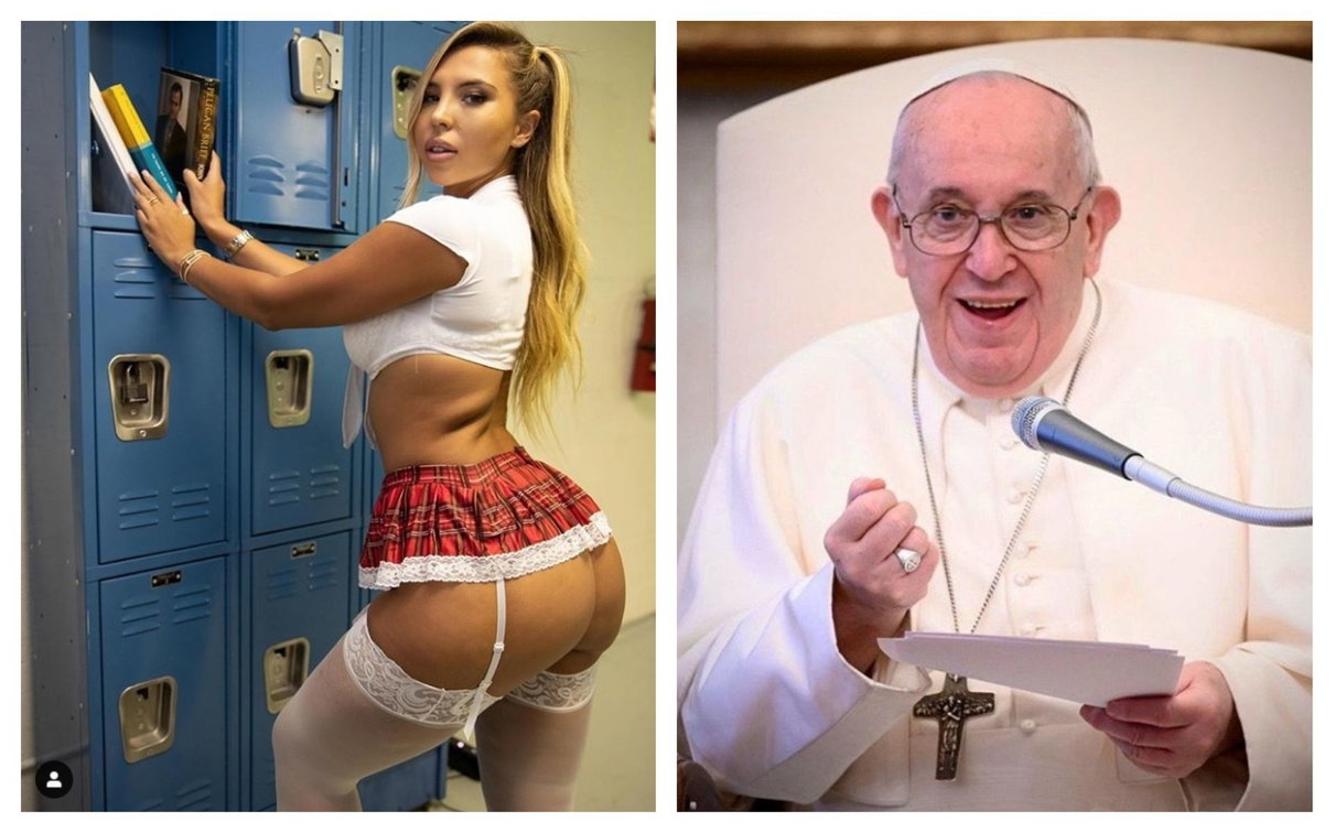 La modella che crede che il Papa le abbia messo un like article-post