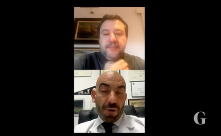 La faccia di Salvini quando Bassetti gli dice che la mascherina è fondamentale | VIDEO article-post