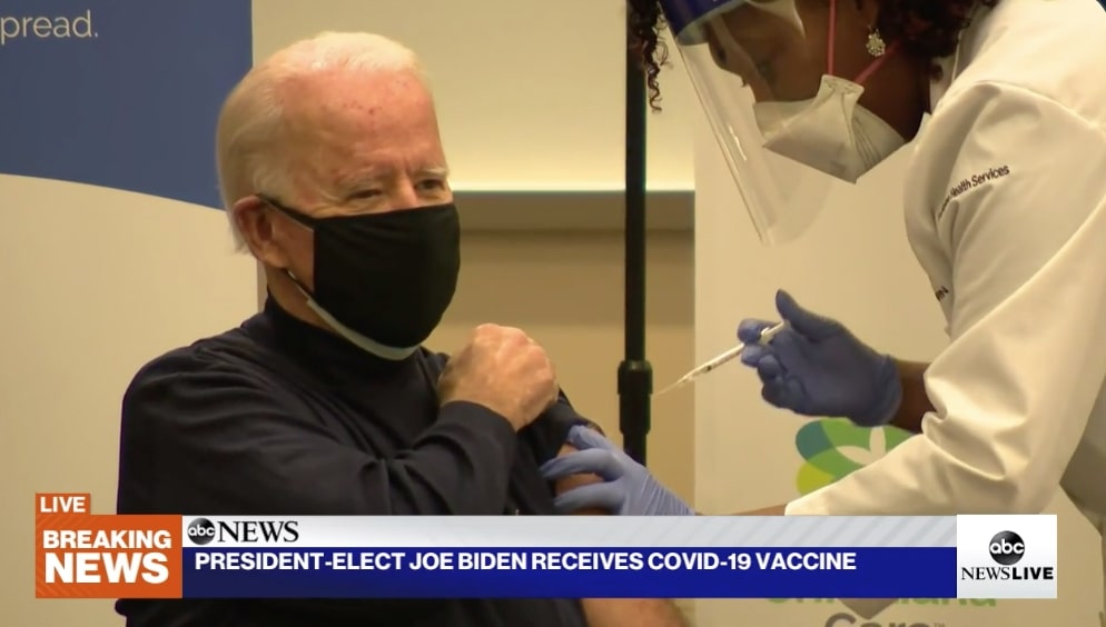 Il vaccino in mondovisione di Joe Biden | VIDEO article-post