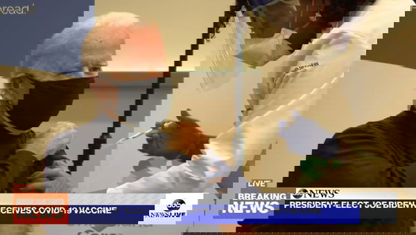 Il vaccino in mondovisione di Joe Biden | VIDEO